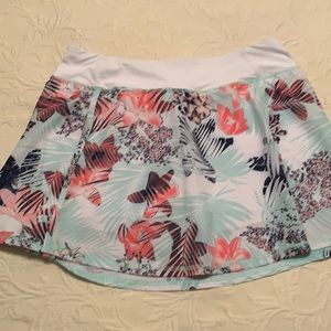 Floral Print Golf Skort Large